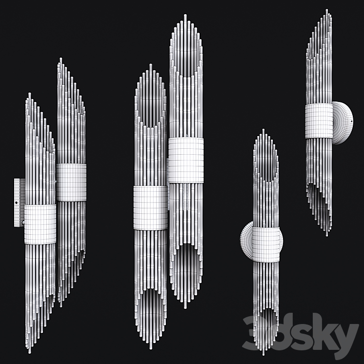 Delight Collection W68069-4 chrome 3D Model