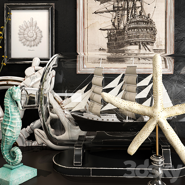 Decorative set 39 3D Model