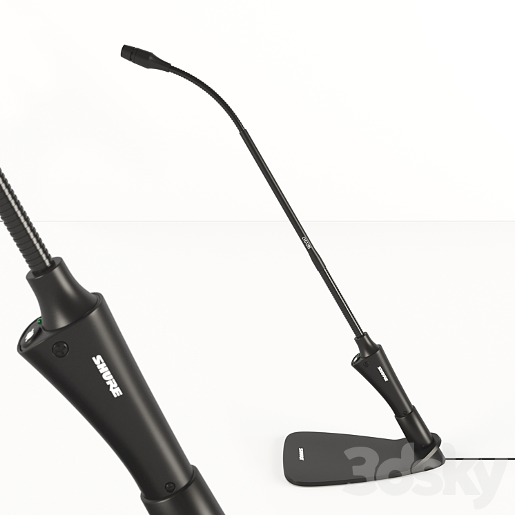 SHURE CVG12D Microphone 3D Model