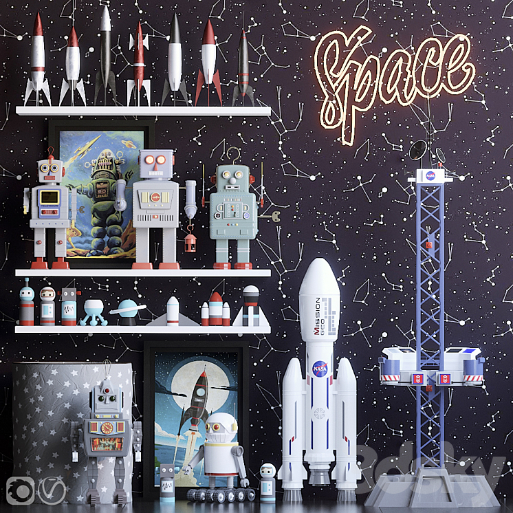 Toys Space 3DS Max - thumbnail 1