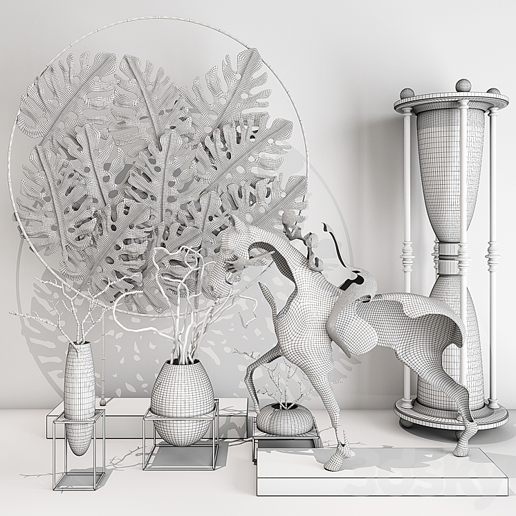 Decorative set 40 3D Model