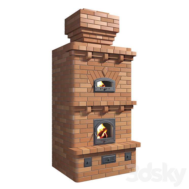 Brick stove