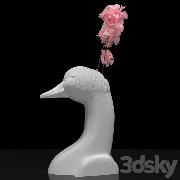 Vase. Goose Vase 3D model