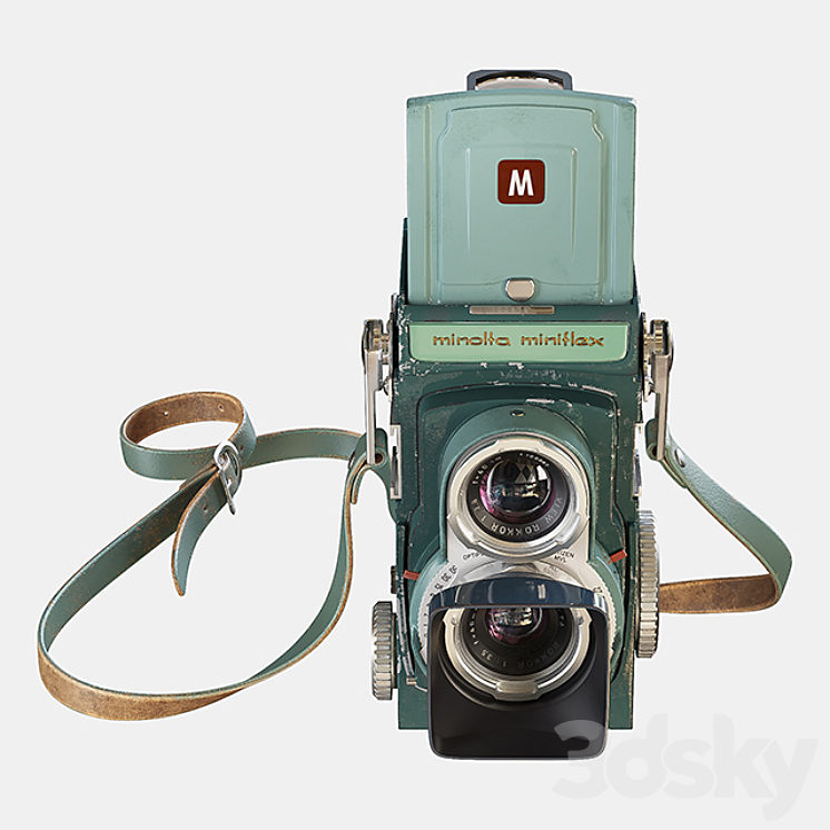 minolta miniflex TLR 3D Model