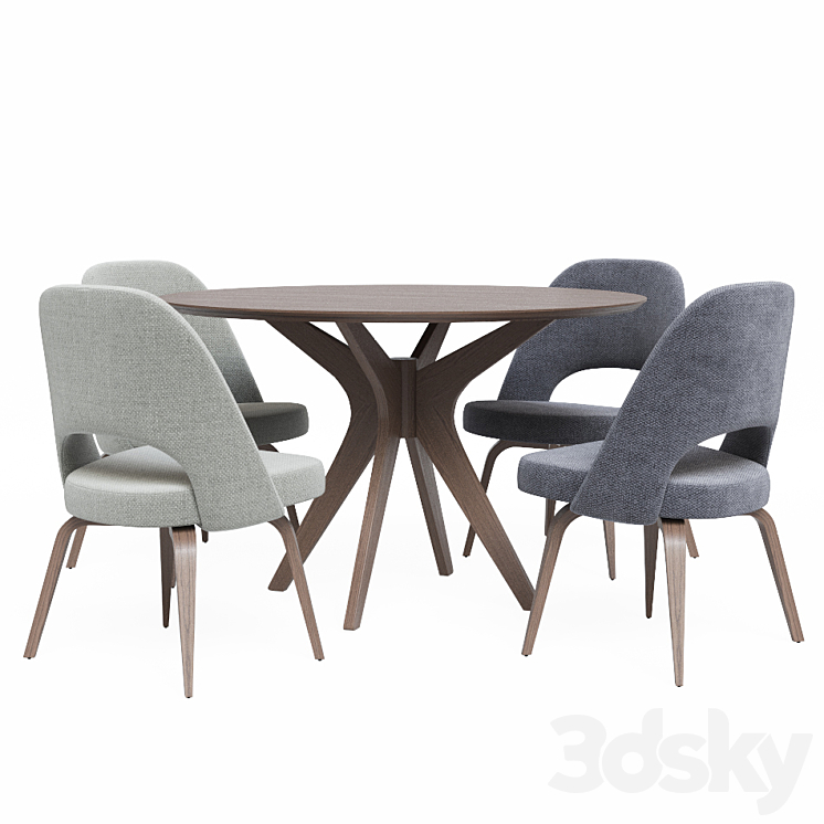 Modern Dining Set 11 3D Model