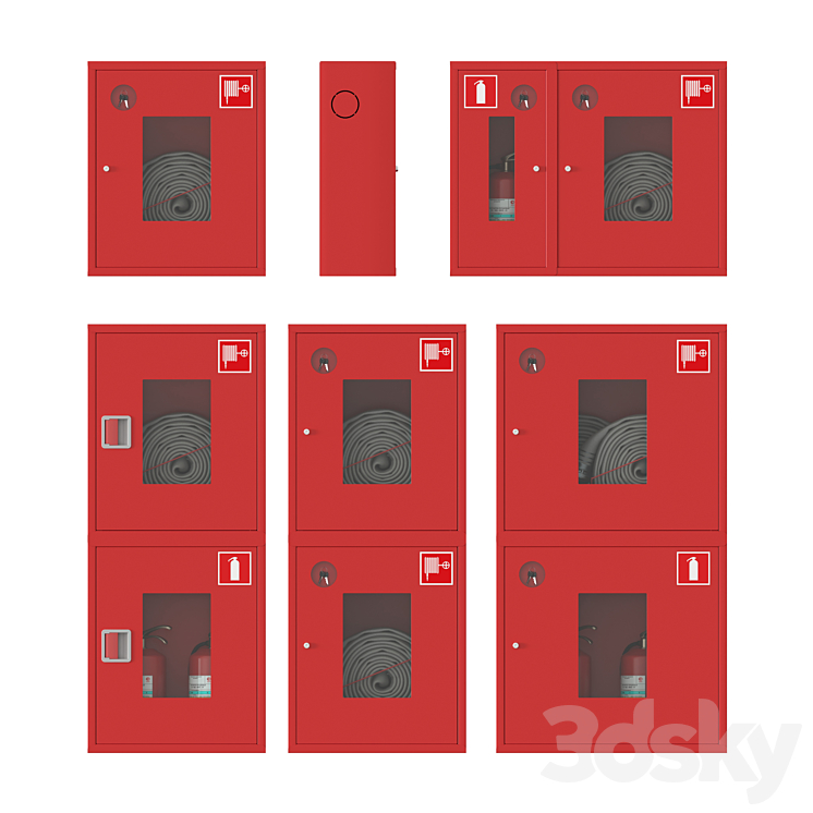 Fireproof Cabinets 3D Model