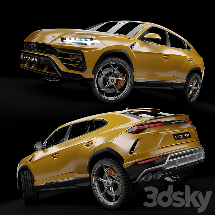 Lamborghini URUS 3DS Max - thumbnail 2