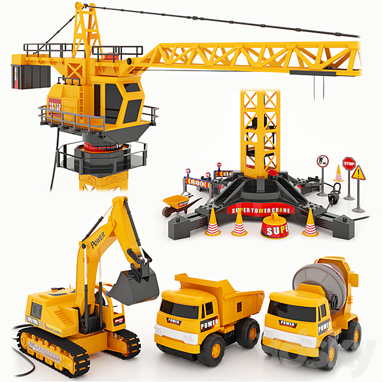 Game set Mod-Builder and Mioshi Tech 3D Model