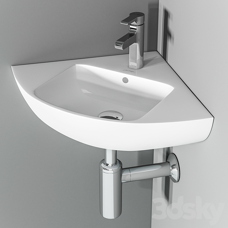 Jacob Delafon Odeon Up and Singulier sink 3DS Max - thumbnail 1