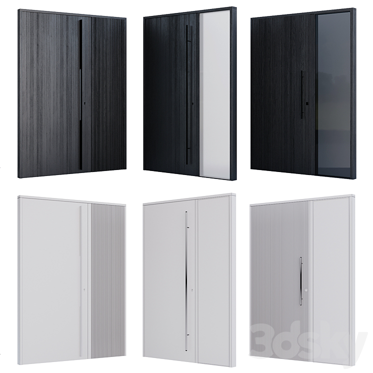 Modern entrance door 3D Model