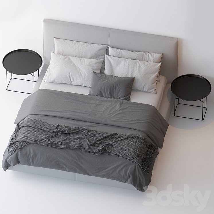 RICHARD BED BY B & B 3D Model