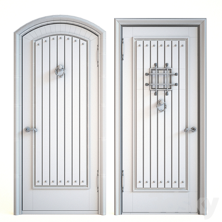 Entrance doors 3 3D Model