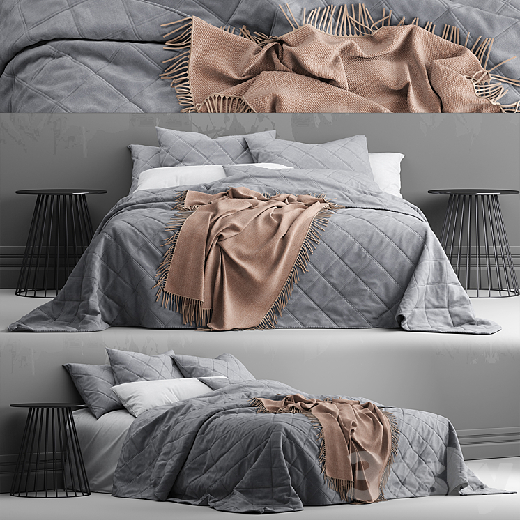 Bed from bedding adairs australia 3DS Max - thumbnail 1