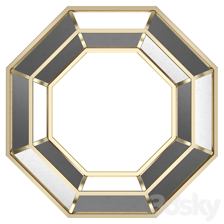 Octagonal Mirror 36387 3D Model