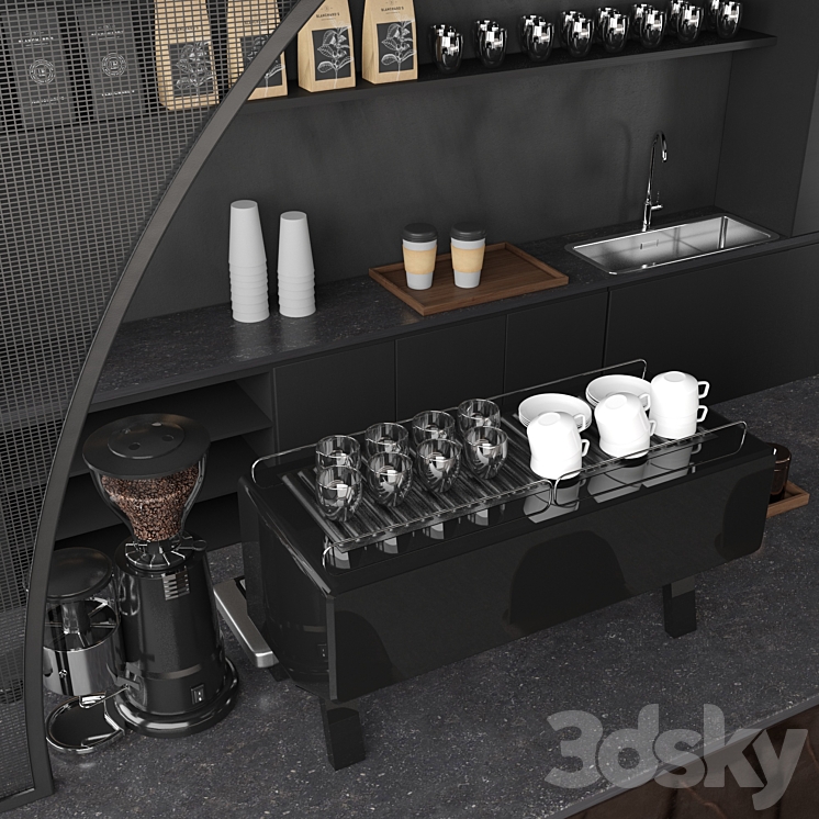 Coffee shop 3D Model
