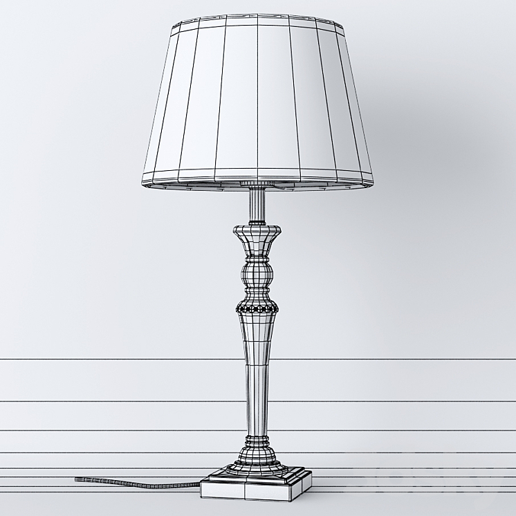 Lady table lamp 3D Model Free