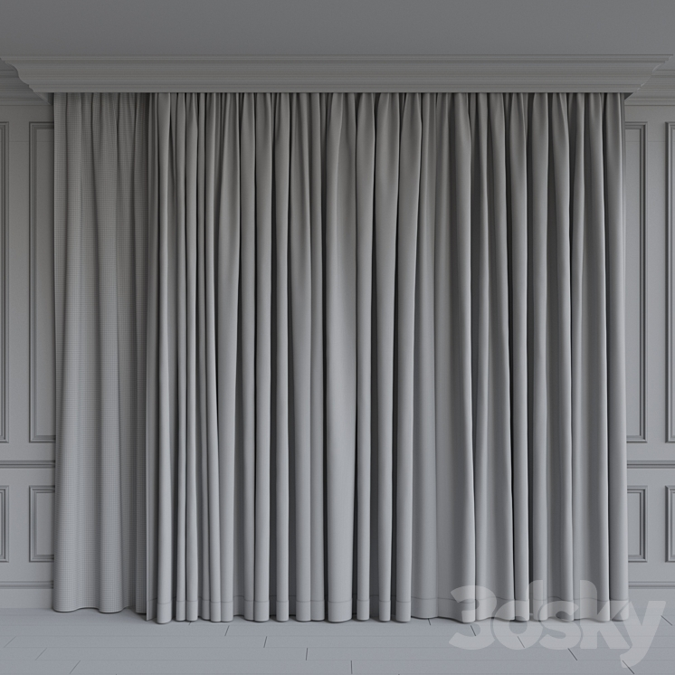 A set of curtains 5 3D Model