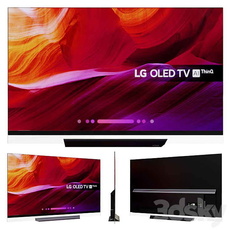 LG 55 65 inch OLED TV 4K Ultra HD HDR 3D Model