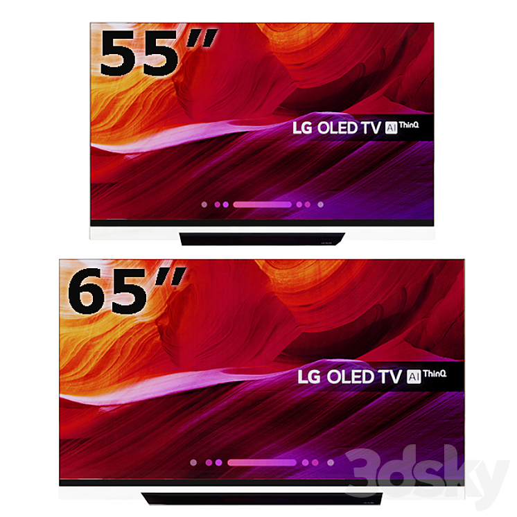 LG 55 65 inch OLED TV 4K Ultra HD HDR 3DS Max - thumbnail 2