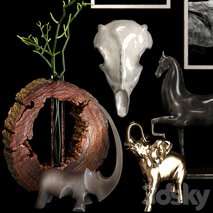 Decorative set 44 3D Model