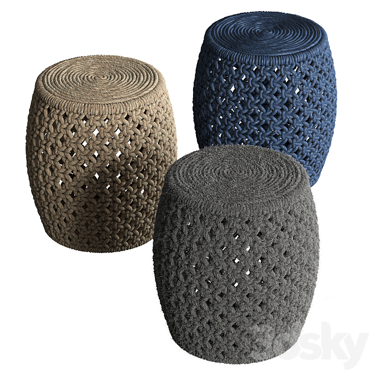 Puffs Angela Stool from Madegoods 3DS Max - thumbnail 1