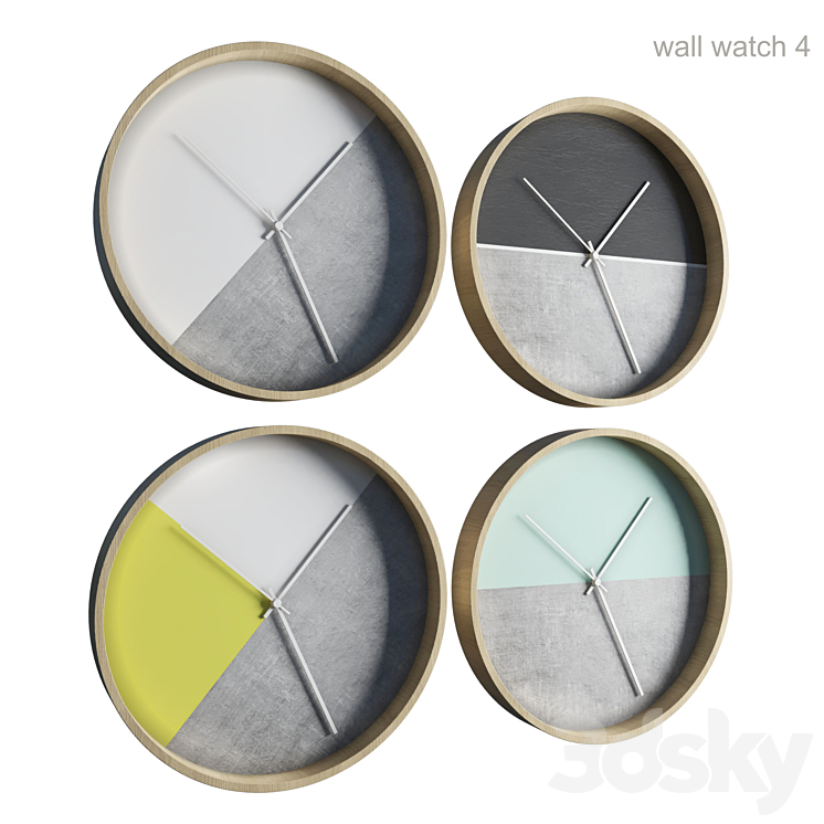 wall watch 4 3D Model