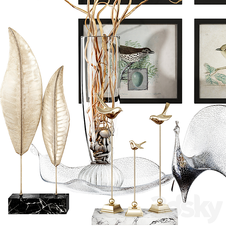 Decorative set 45 3D Model