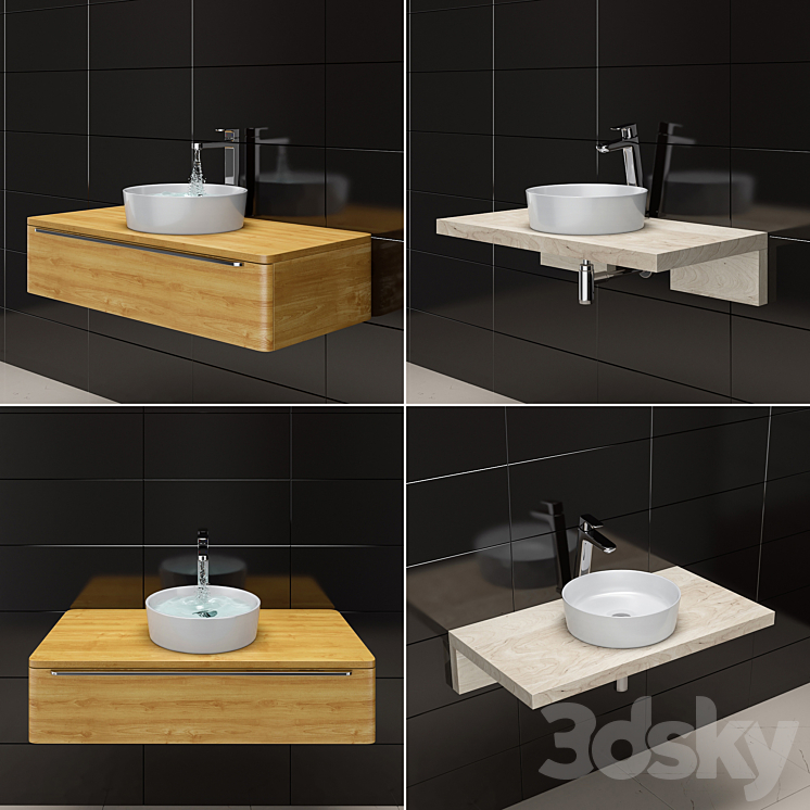 Wash basin RAVAK Uni / Uni Slim 3D Model