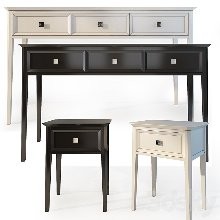 Console \/ chest and drawers. The Werby Ellington. dresser nightstand. 3DS Max - thumbnail 1