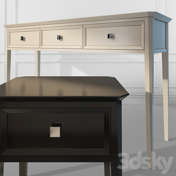 Console \/ chest and drawers. The Werby Ellington. dresser nightstand. 3DS Max - thumbnail 2