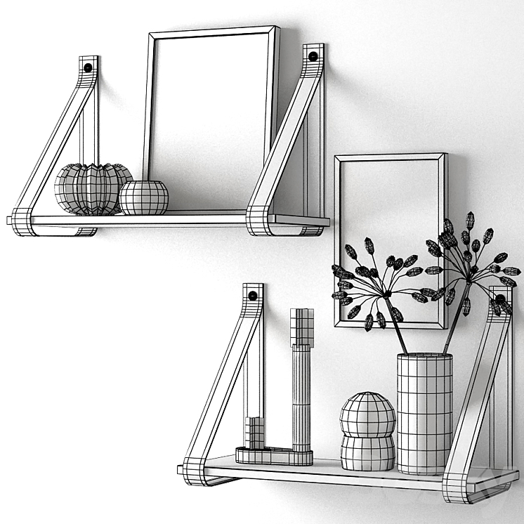 Summertime Decorative Set 3D Model