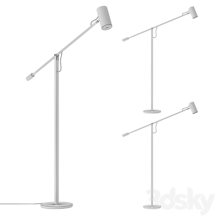 RH - Champeaux Cantilever Floor Lamp 3D Model