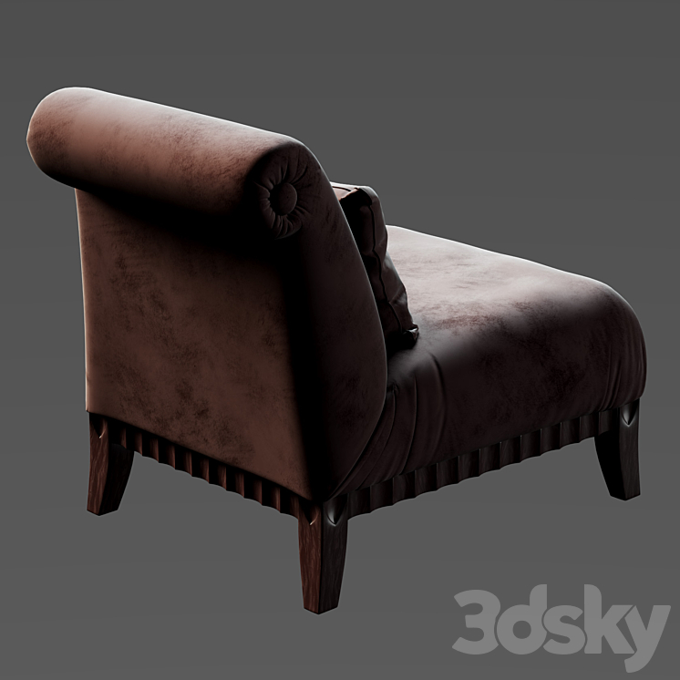 Giorgio Collection Occasional Arm chair 3D model 3DS Max - thumbnail 2