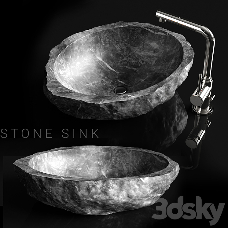 Stone sink 3DS Max - thumbnail 1