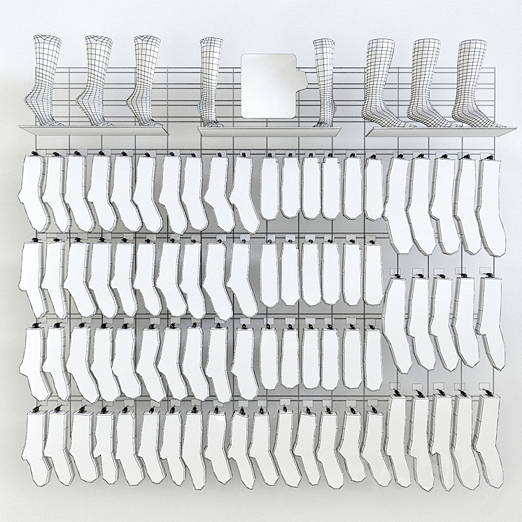 Socks wall 3D Model