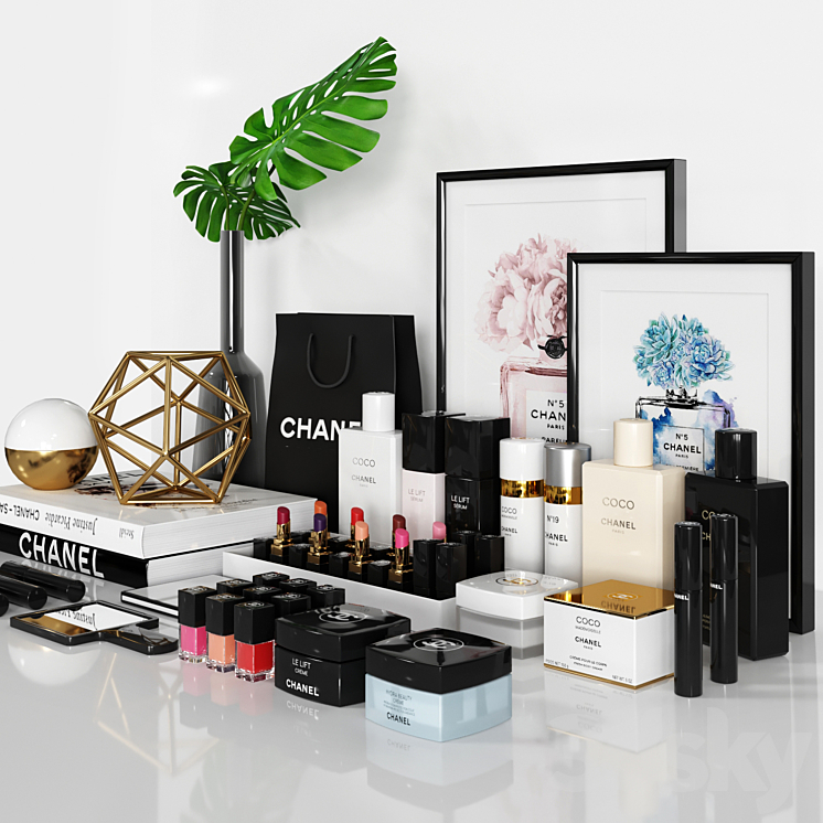 Chanel Decorative Set 3D Model