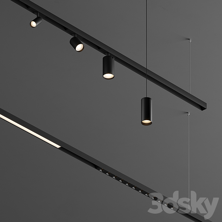 Xal Move It 25 S surface / suspended system 3D Model