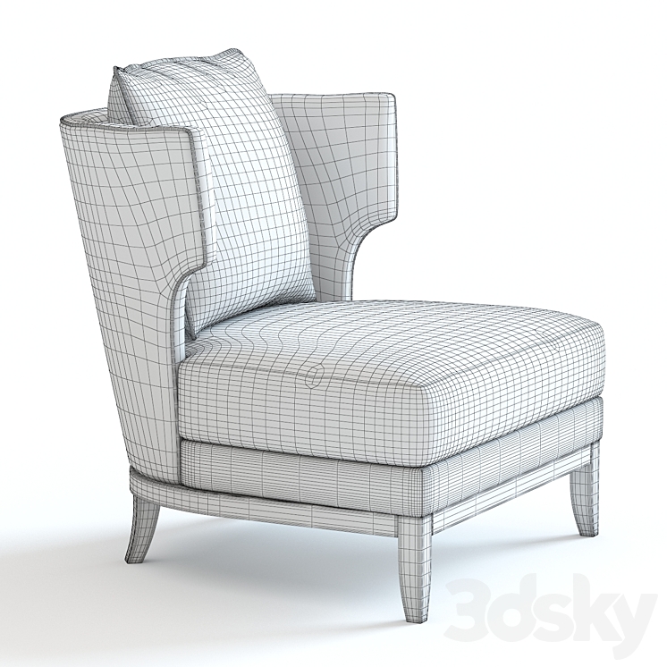 The Sofa & Chair Goodwin Armchair 3DS Max - thumbnail 2