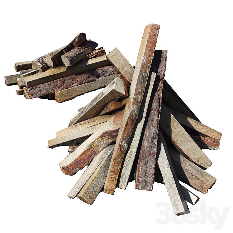 Firewood 3D Model