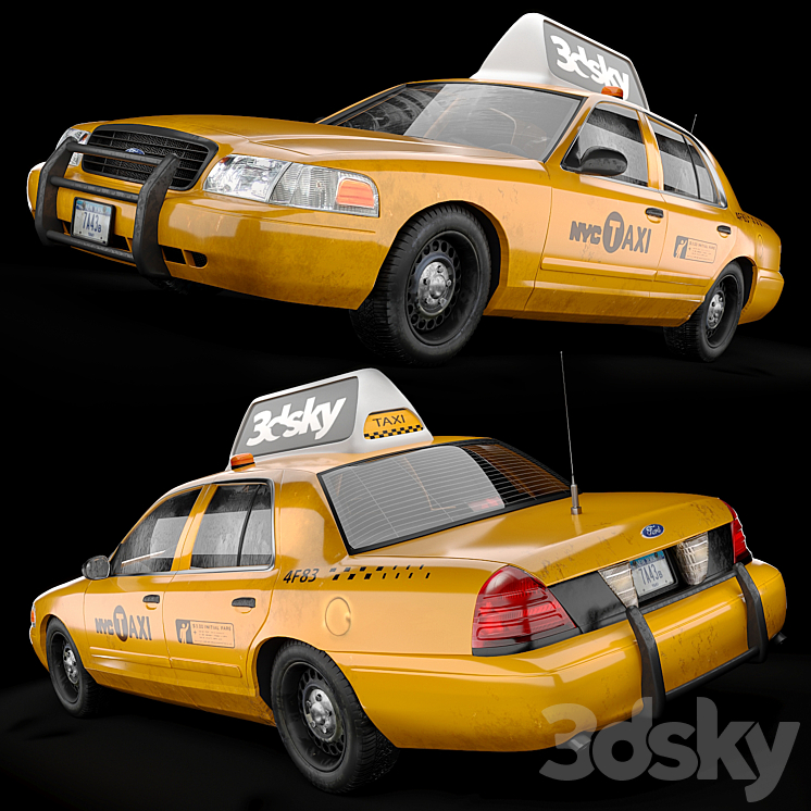 NY Taxi 3D Model