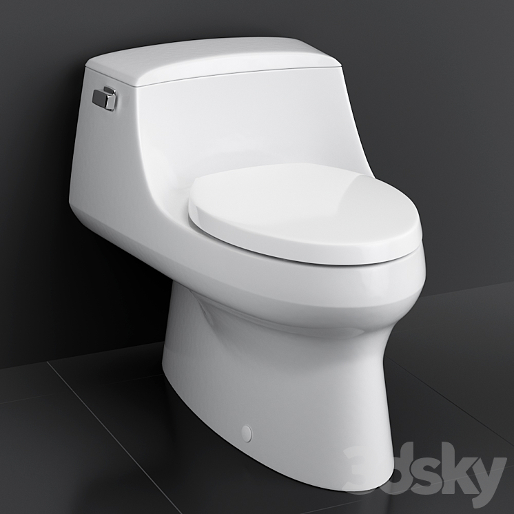 KOHLER "San Raphael" Toilet Toilet and Bidet 3D model