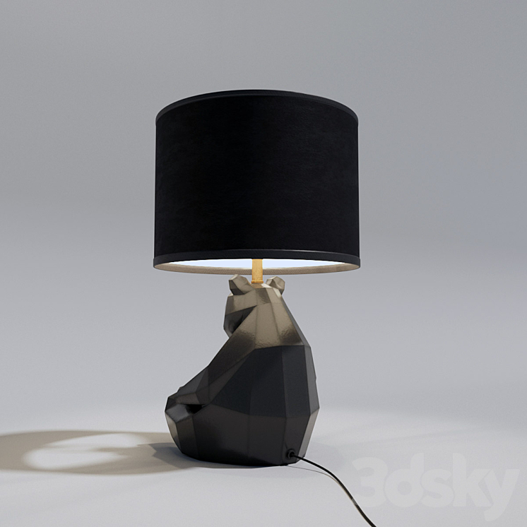 KARE Table Lamp Panda 3D Model