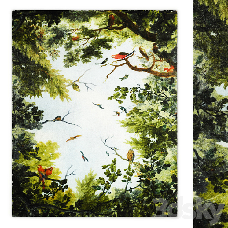 Cielo and Terra Rug by Opinion Ciatti（model:2453079_Rectangle_Vray）