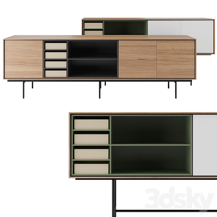 Aura Sideboard by Treku 3D Model