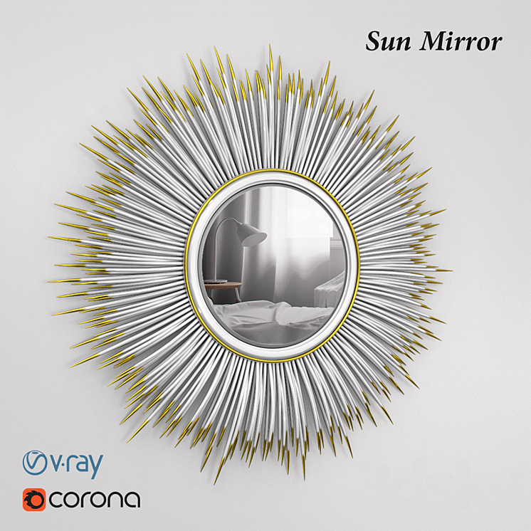 Sun mirror 3DS Max - thumbnail 1