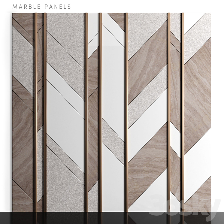 Marble panels 3D Model