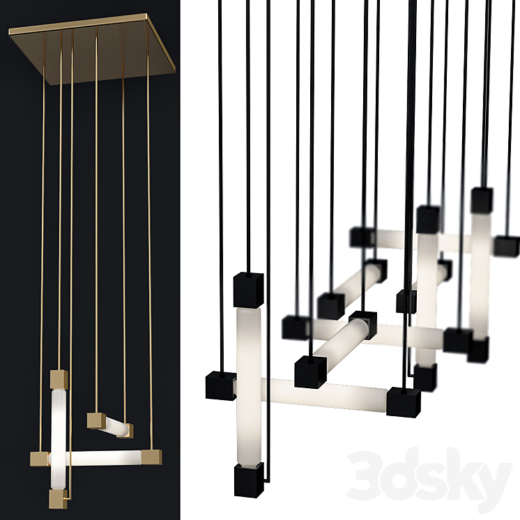 The Gerrit Rietveld Hanging Lamp Pendant light 3D model