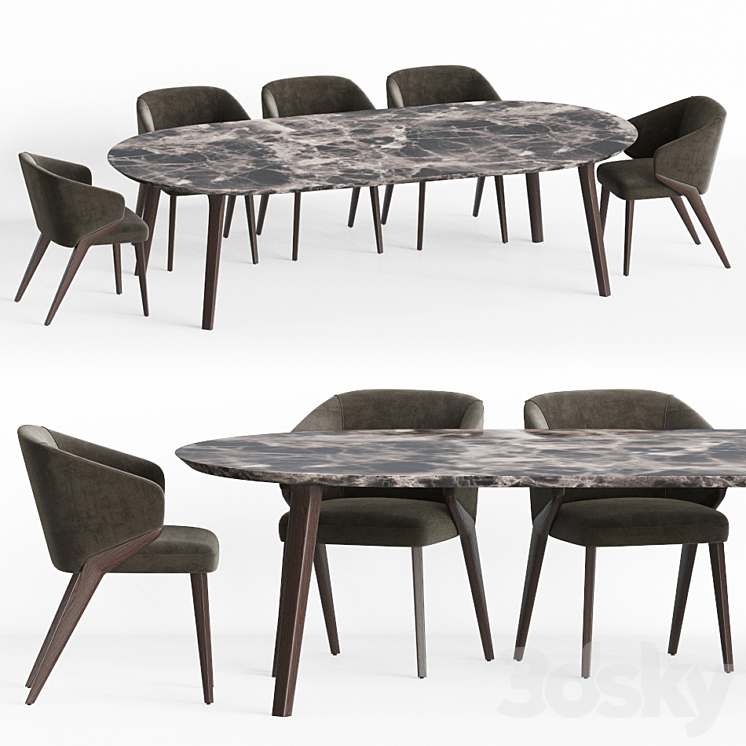 Dining Set 14 3D Model