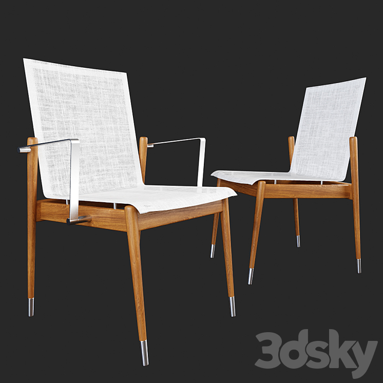 Dining table and armchair by atmosphera 3DS Max - thumbnail 2