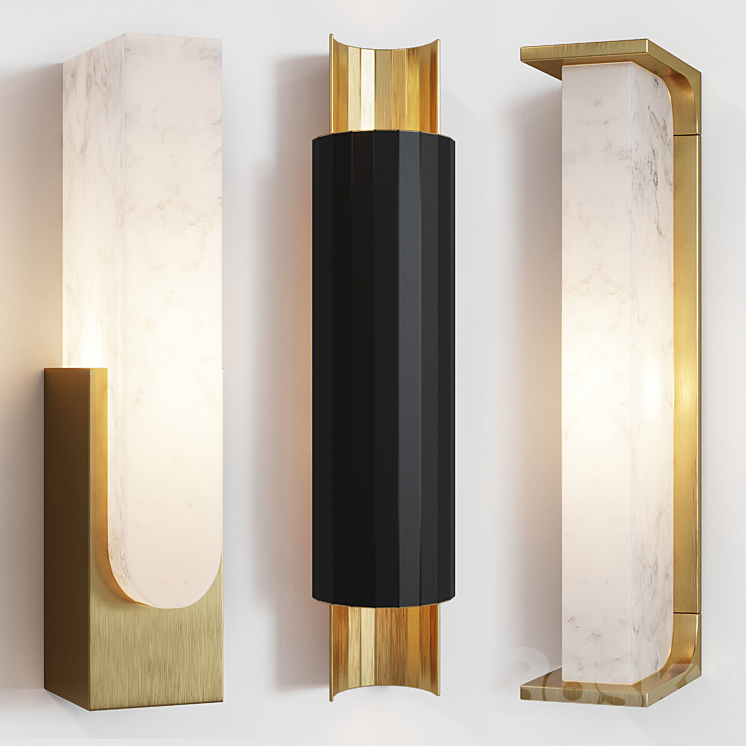 Holly Hunt set SCONCE 3DS Max - thumbnail 1